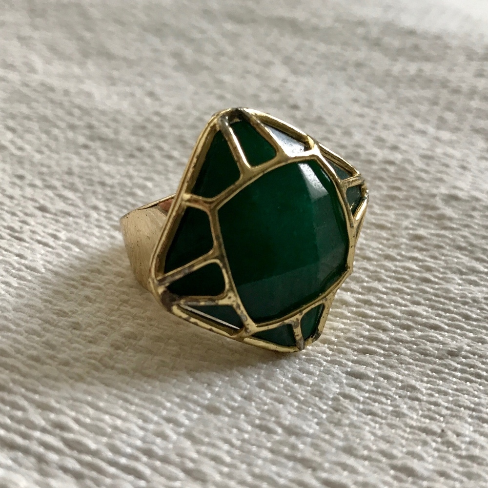 Kendra Scott Green Statement Ring